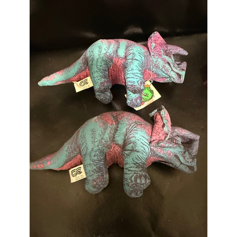 Vtg 90's Phoenix Toys Jurassic Classics Triceratops 15" Plush w/ Tags DR02